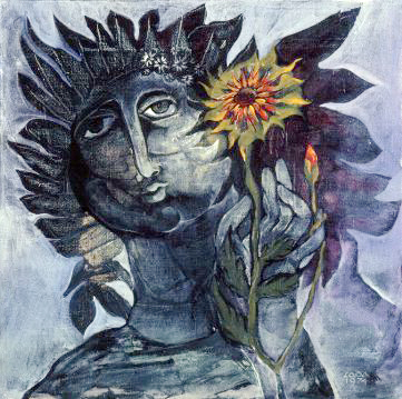 «Квітка сонця». 1974. Папір, гуаш